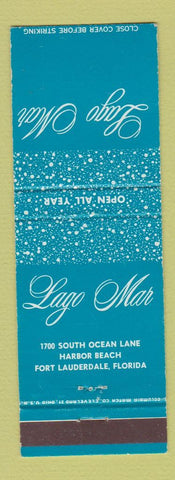 Matchbook Cover - Lago Mar Fort Lauderdale FL