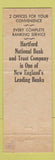 Matchbook Cover - Harford National Bank and Trust Middletown CT