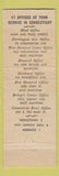 Matchbook Cover - Hartford National Bank and Trust CT Norwich Middletown