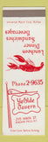 Matchbook Cover - Ye Olde Tavern Niagara Falls NY