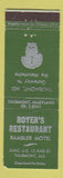 Matchbook Cover - Royer's Restaurant Rambler Motel Thurmont MD WEAR