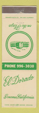 Matchbook Cover - El Dorado Sonoma CA
