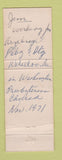 Matchbook Cover - The Hub Washington IA WEAR