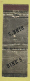 Matchbook Cover - Bink's Oakland? CA