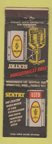 Matchbook Cover - Sentry Fire Extinguisher  WEAR