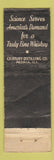 Matchbook Cover - Ideal Sales Century Club Whiskey East Moline IL POOR