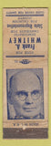 Matchbook Cover - Frank Whitney State Rep Election Calhoun County WORN