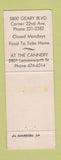 Matchbook Cover - El Sombrero San Francisco CA Mexican