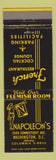 Matchbook Cover - Napoleon's French Restaurant Washington DC