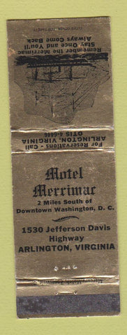 Matchbook Cover - Motel Merrimar Arlington VA WEAR