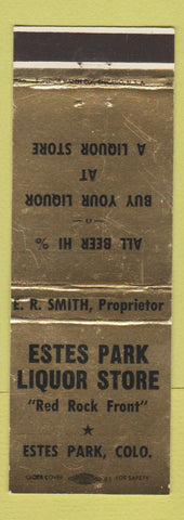 Matchbook Cover - Estes Park Liquor Store Colorado WEAR