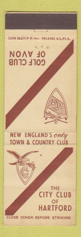 Matchbook Cover - City Club of Hartford CT