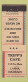 Matchbook Cover - Tripp's Cafe Lamar Colorado WEAR