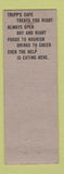 Matchbook Cover - Tripp's Cafe Lamar Colorado WEAR