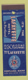 Matchbook Cover - Lafayette Hotel Portland ME