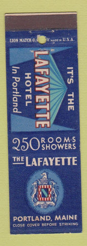 Matchbook Cover - Lafayette Hotel Portland ME