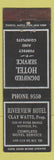 Matchbook Cover - Riverview Hotel Danville PA Federal