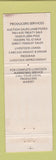 Matchbook Cover - Producers Livestock Association Springfield OH