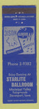 Matchbook Cover - Starlite Ballroom Davenport IA WEAR