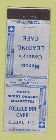 Matchbook Cover - College Inn Cafe Aledo IL WEAR