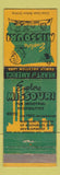 Matchbook Cover - Missouri Tourism Jefferson City MO