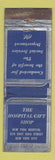 Matchbook Cover - Hospital Gift Shop New York City Lion Canada 1929 WORN