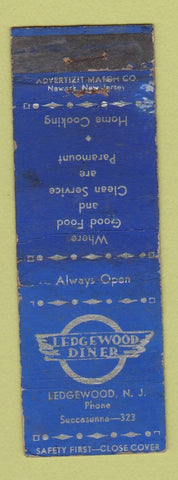Matchbook Cover - Ledgewood Diner NJ WORN