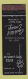 Matchbook Cover - Wyomissing Club Reading PA WEAR