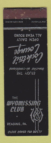 Matchbook Cover - Wyomissing Club Reading PA WEAR