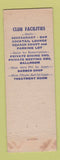 Matchbook Cover - Wyomissing Club Reading PA WEAR
