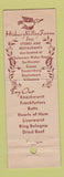 Matchbook Cover - Hickory Valley Farm Stroudsburg PA feature