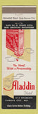 Matchbook Cover - Aladdin Hotel Kansas City MO