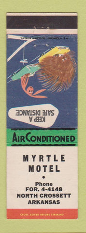 Matchbook Cover - Myrtle Motel North Crossett AR