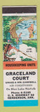 Matchbook Cover - Graceland Court Henderson AR hillbilly