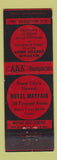 Matchbook Cover - Hotel Mayfair Sioux City IA coffee shop