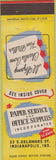 Matchbook Cover - Paper Service Office Supply Indianapolis IN