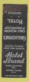 Matchbook Cover - Hotel Strand Chillicothe MO WORN