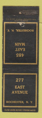Matchbook Cover - 227 East Avenue Rochester NY 485 Each Main WEAR