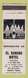 Matchbook Cover - El Rancho Motel Kermit TX