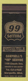 Matchbook Cover - Campbell's Phillips 66 oil gas Marquette MI SAMPLE