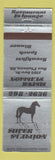 Matchbook Cover - Silver Stallion Restaurant Des Plaines IL
