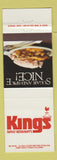 Matchbook Cover - Kings Family Restaurants