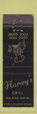 Matchbook Cover - Harvey's Grill Chicago IL WEAR