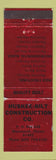 Matchbook Cover - Muskee Bilt Construction Monmouth IL WEAR