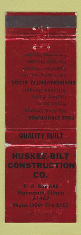 Matchbook Cover - Muskee Bilt Construction Monmouth IL WEAR