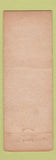 Matchbook Cover - Cannata Lodge Port Kent MY WEAR