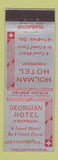 Matchbook Cover - Georgian Hotel Holman Hotel Athens GA WEAR