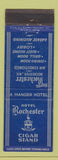 Matchbook Cover - Hotel Rochester NY Cigar Stand