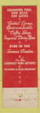 Matchbook Cover - Boot and Saddle Hotel Webster Hall Pittsburgh PA