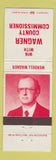 Matchbook Cover - Wendell Wagner County Commissioner Election New Castle PA